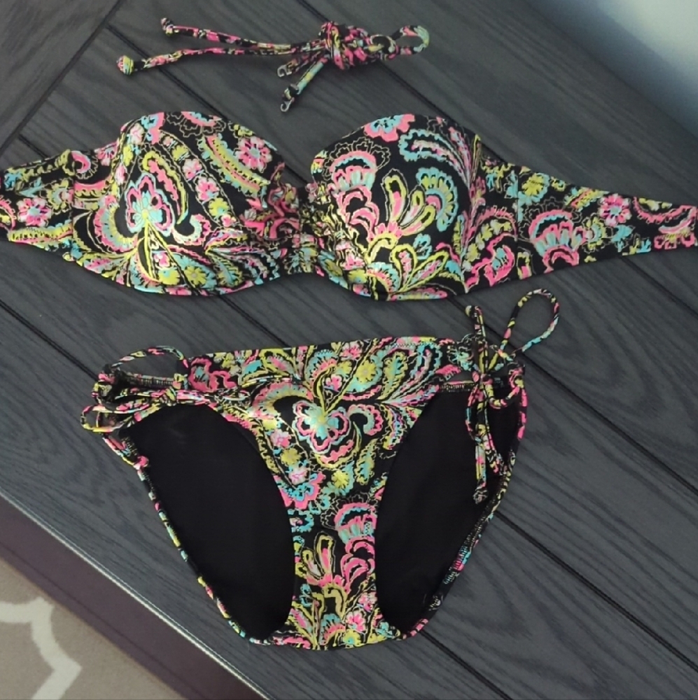 Victoria's Secret Multicolor Paisley Bikini